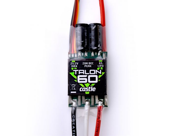 Castle Talon 60 amp ESC, 6S / 25.2V